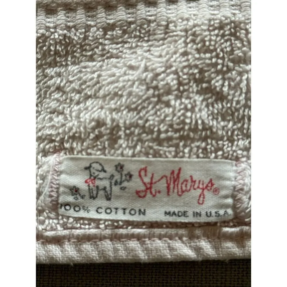 Sears St.Mary’s Hospital Roswell NM cotton vintage 70s bath & hand towel bathroo